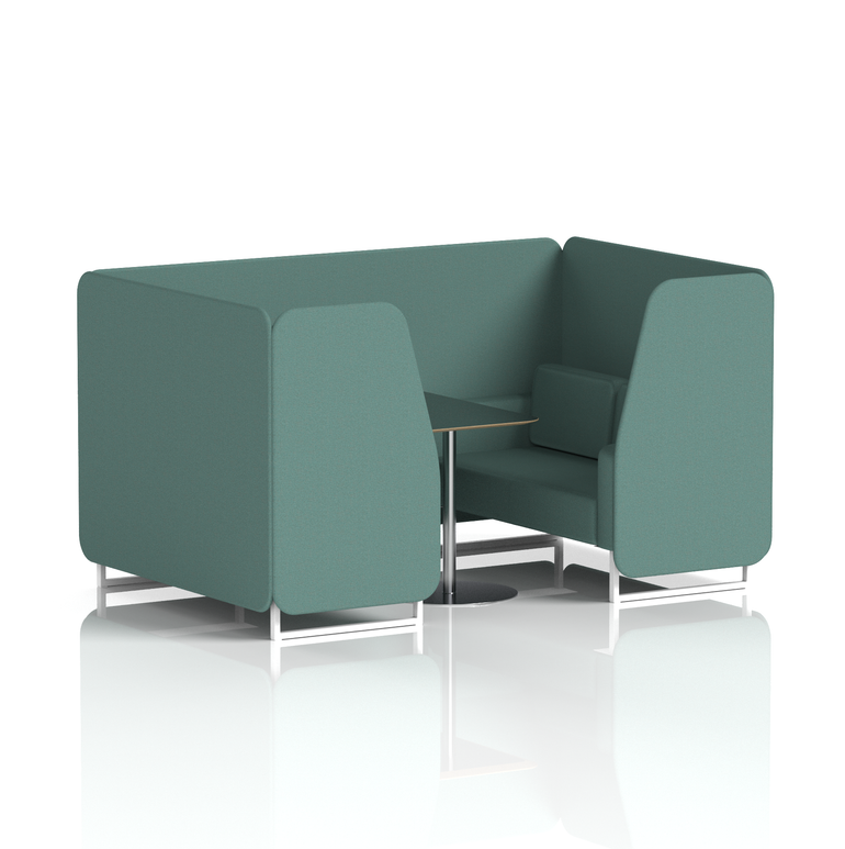Brixworth Booth With Black Table In Single Tone
