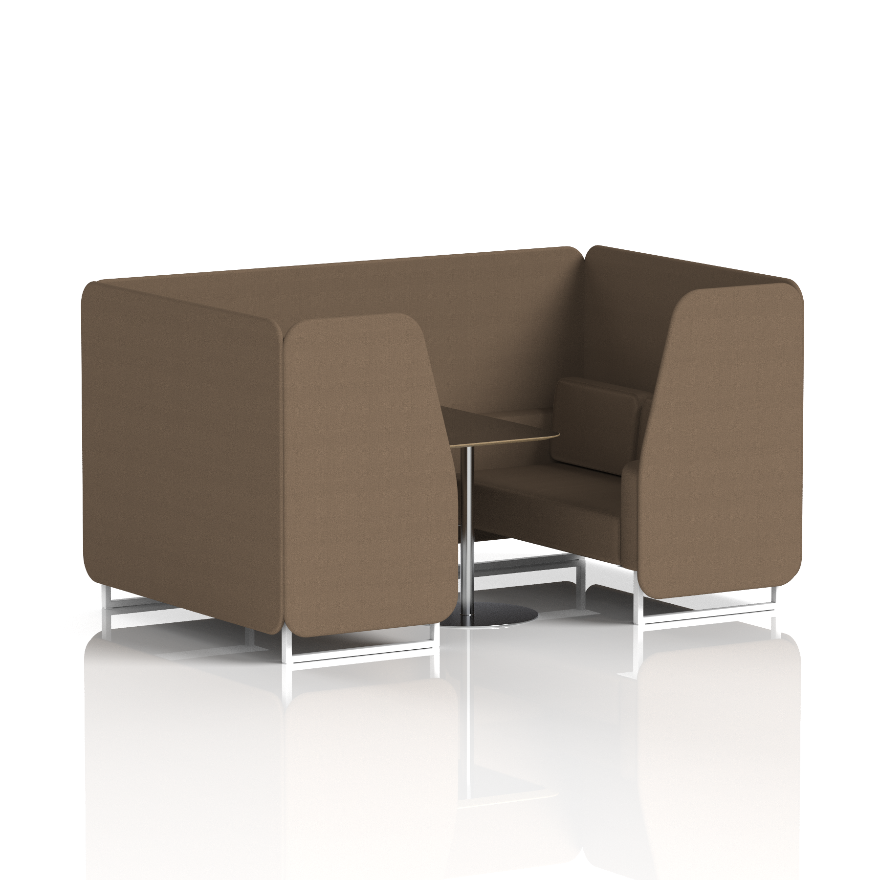 Brixworth Booth With Black Table In Single Tone