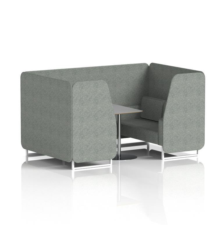 Brixworth Booth With Grey Table In Single Tone