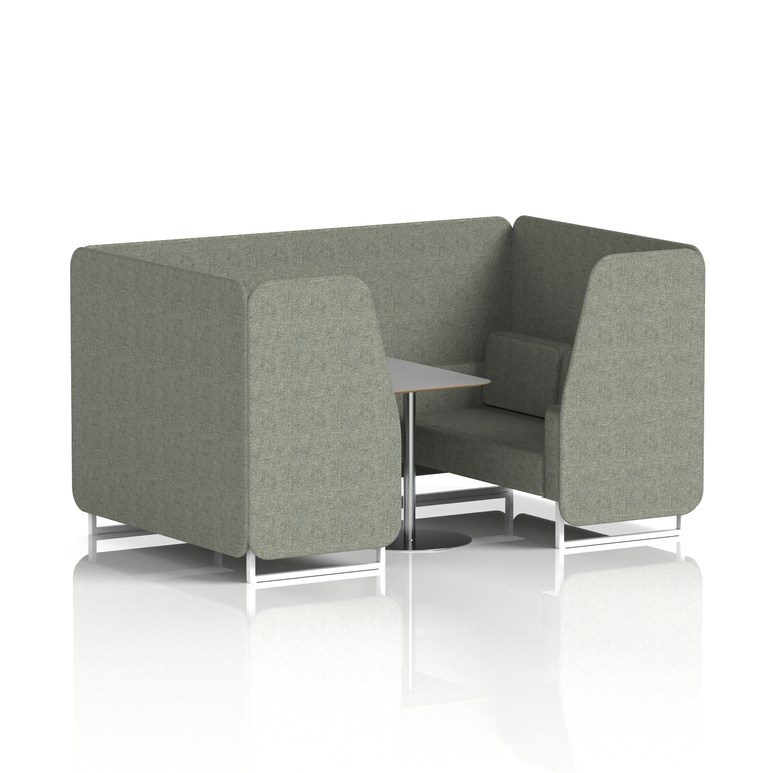 Brixworth Booth With Grey Table In Single Tone