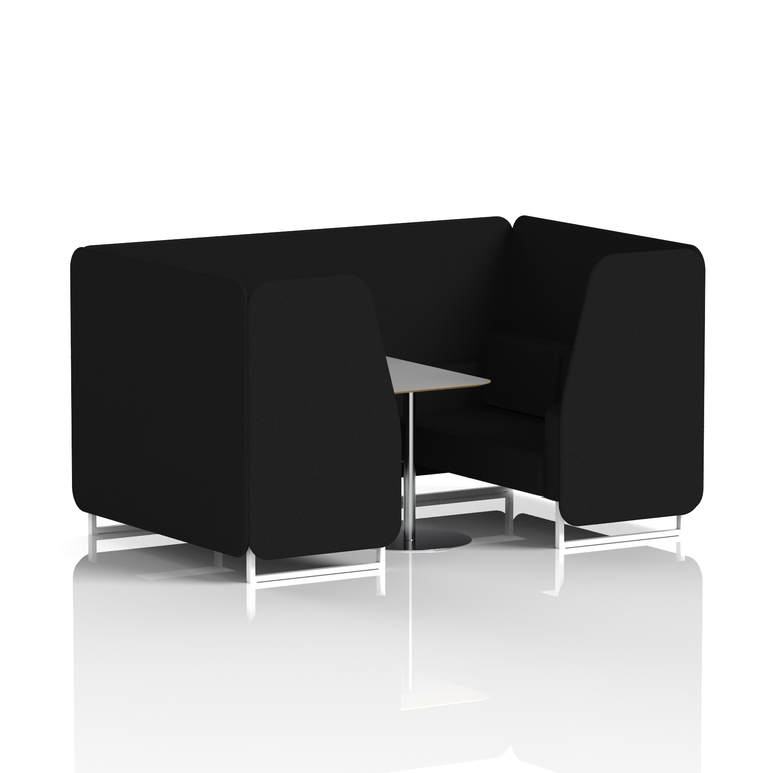 Brixworth Booth With Grey Table In Single Tone