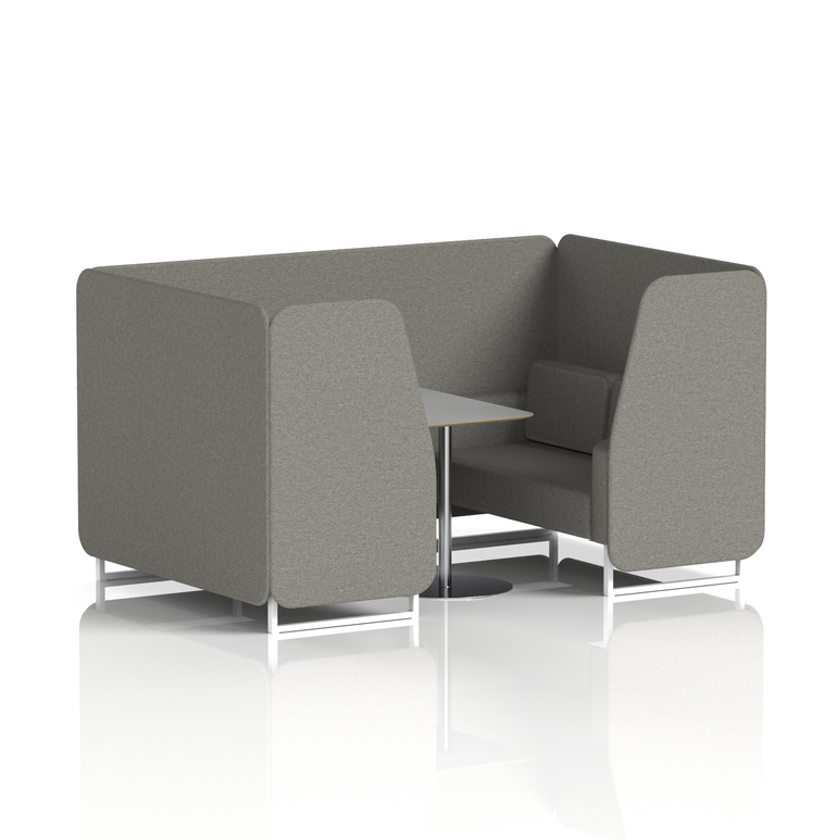 Brixworth Booth With Grey Table In Single Tone