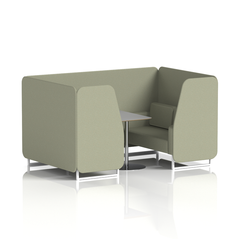 Brixworth Booth With Grey Table In Single Tone