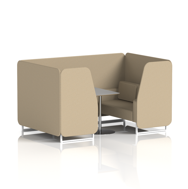 Brixworth Booth With Grey Table In Single Tone