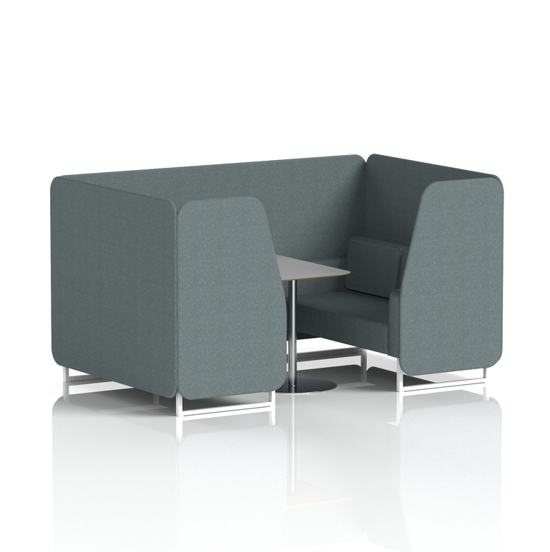 Brixworth Booth With Grey Table In Single Tone