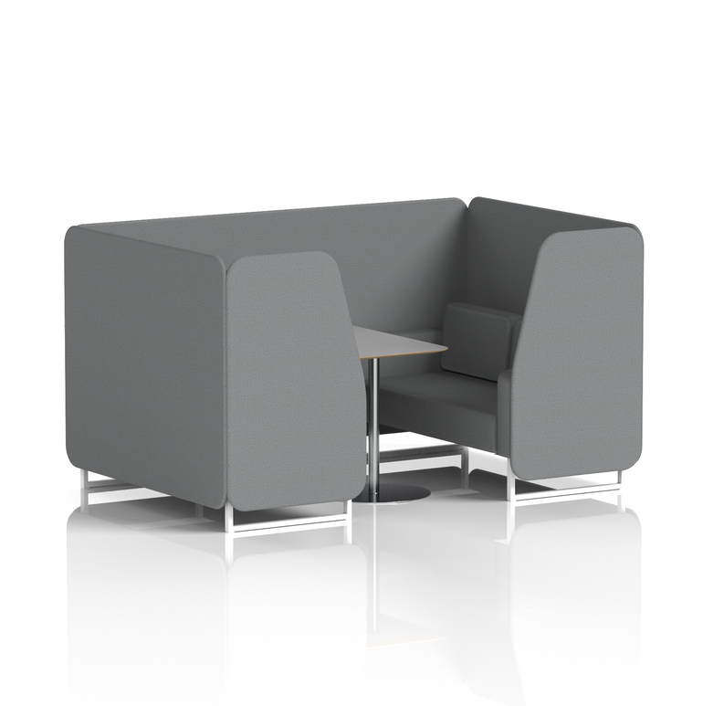 Brixworth Booth With Grey Table In Single Tone