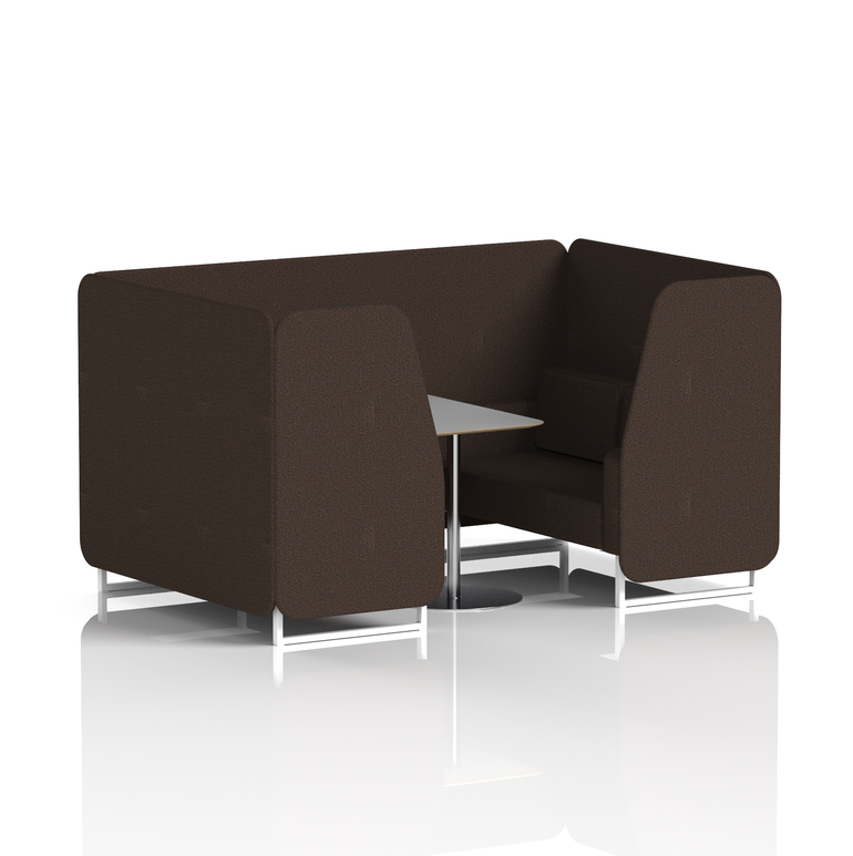 Brixworth Booth With Grey Table In Single Tone
