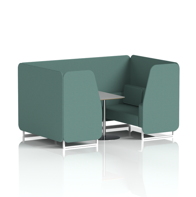 Brixworth Booth With Grey Table In Single Tone