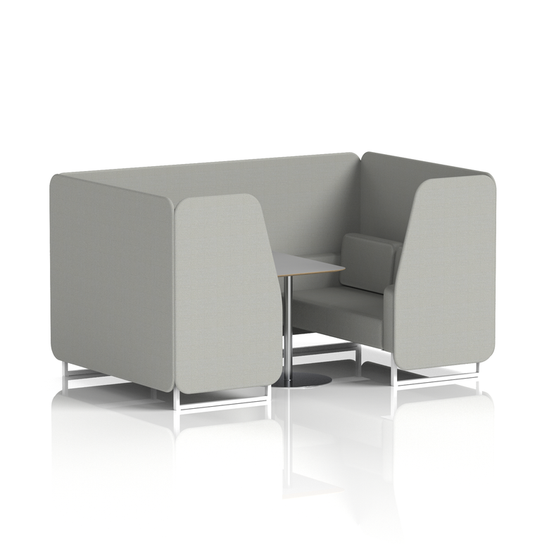 Brixworth Booth With Grey Table In Single Tone