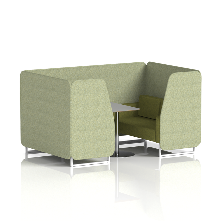 Brixworth Booth With Grey Table In Two Tone