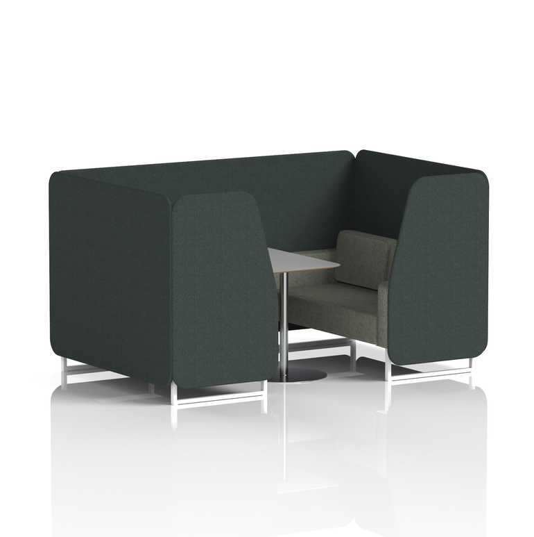 Brixworth Booth With Grey Table In Two Tone