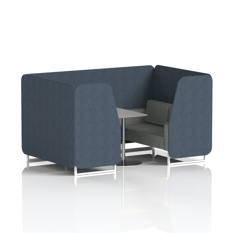 Brixworth Booth With Grey Table In Two Tone