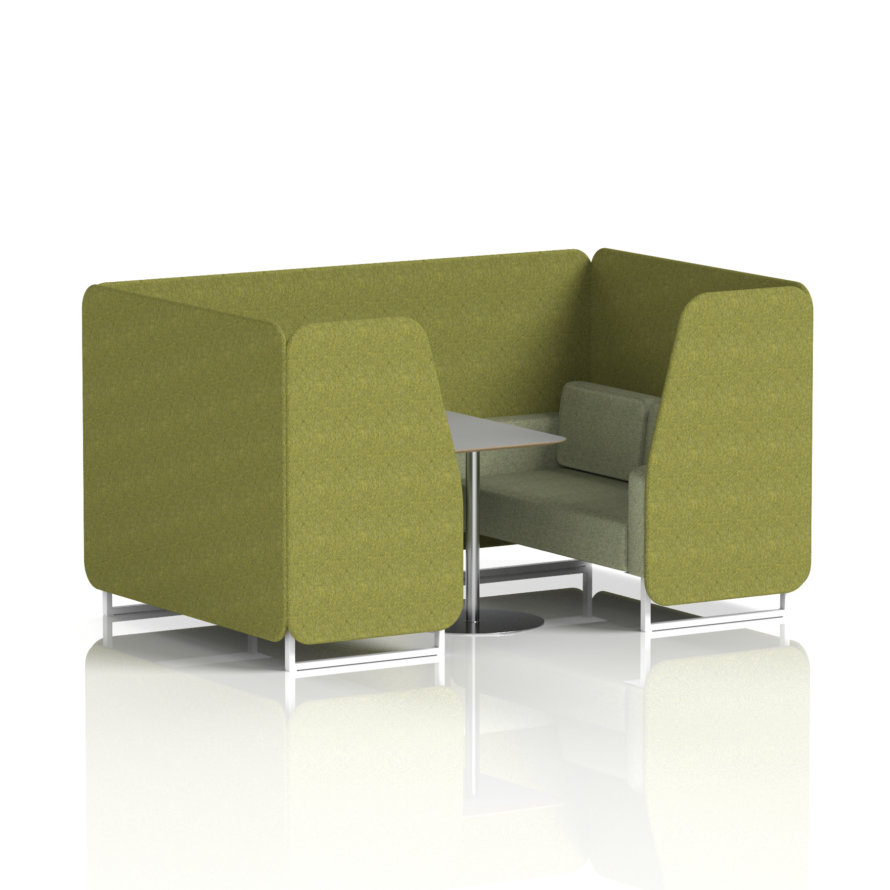 Brixworth Booth With Grey Table In Two Tone