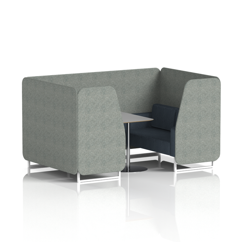 Brixworth Booth With Grey Table In Two Tone
