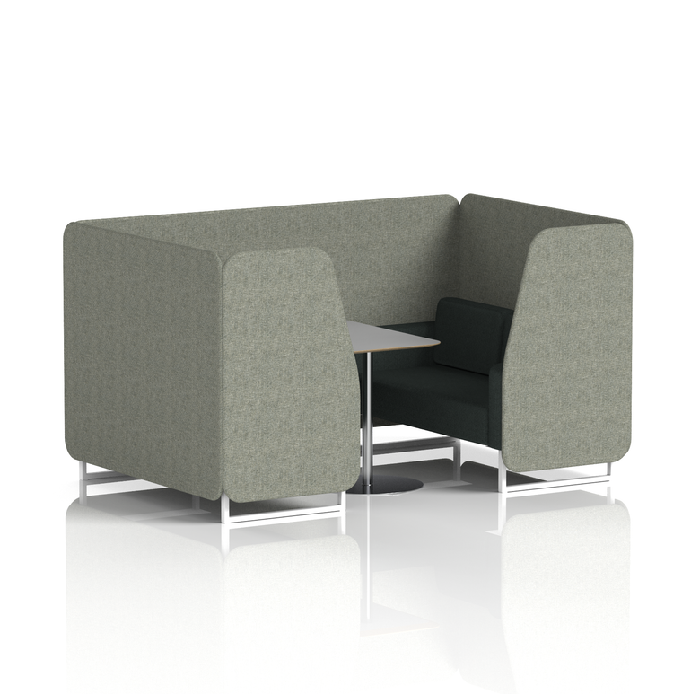 Brixworth Booth With Grey Table In Two Tone