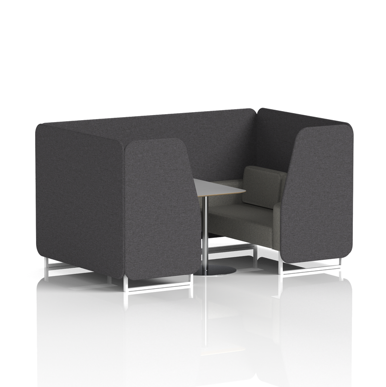 Brixworth Booth With Grey Table In Two Tone