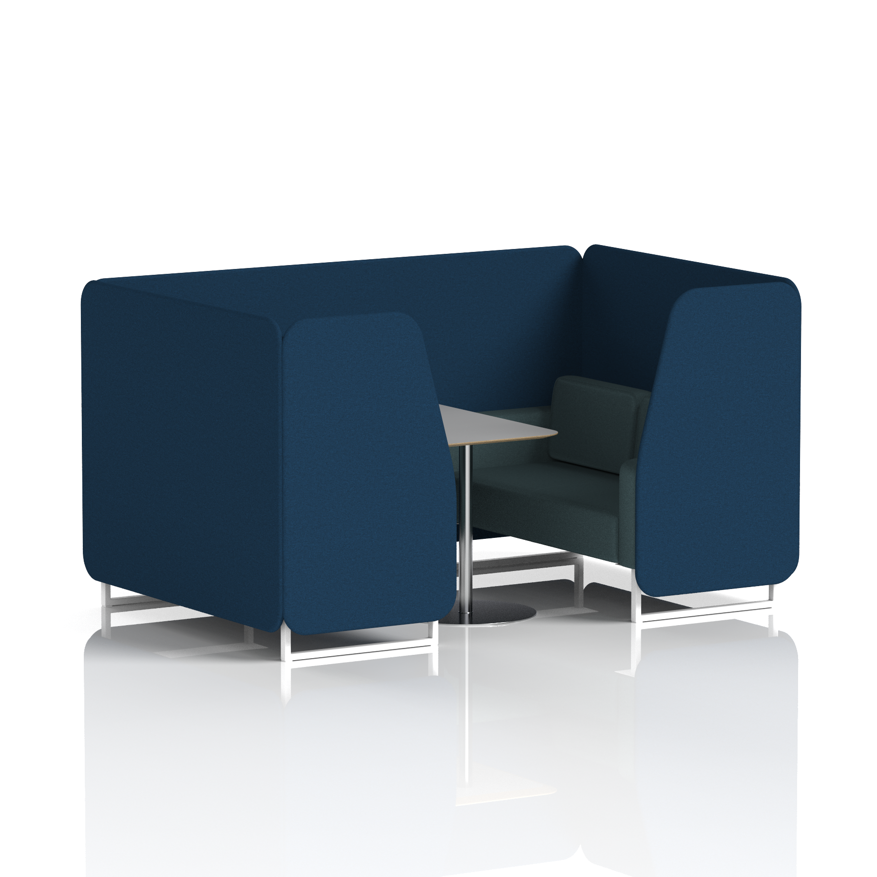 Brixworth Booth With Grey Table In Two Tone