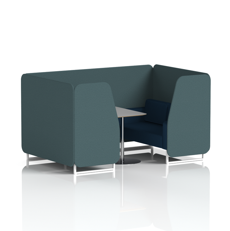 Brixworth Booth With Grey Table In Two Tone