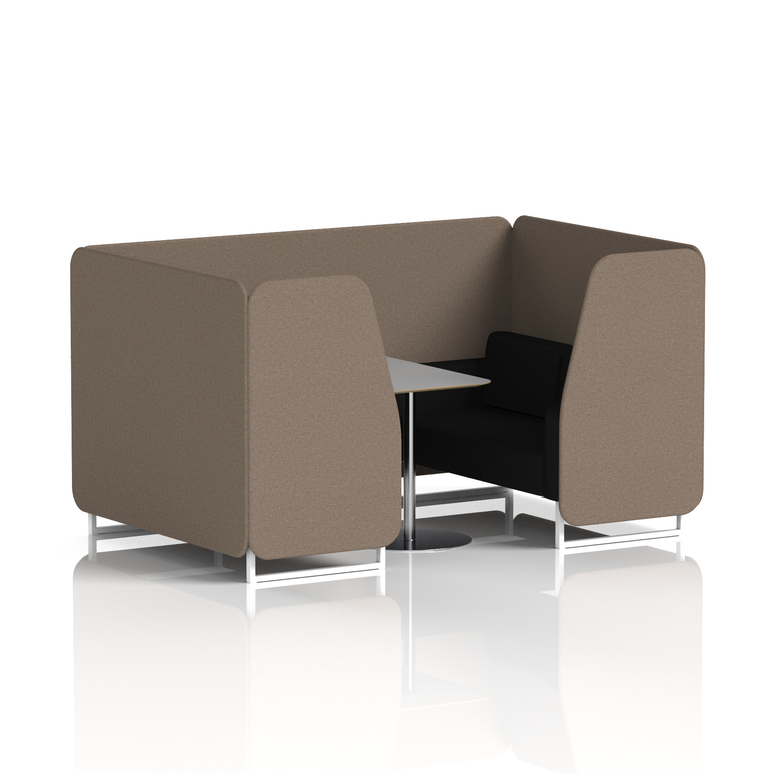 Brixworth Booth With Grey Table In Two Tone