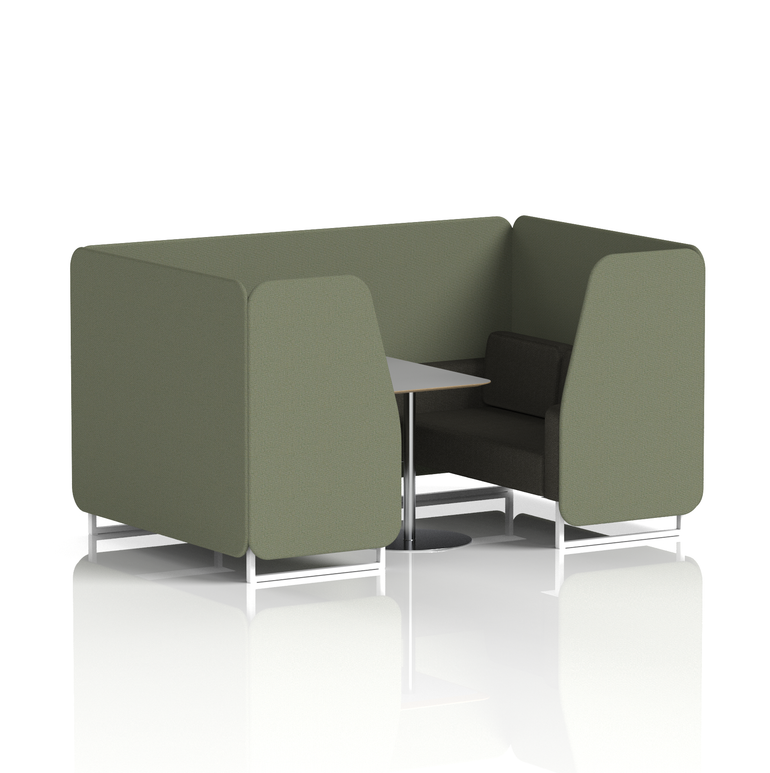 Brixworth Booth With Grey Table In Two Tone