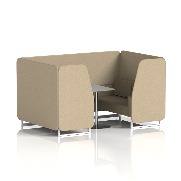 Brixworth Booth With Grey Table In Two Tone