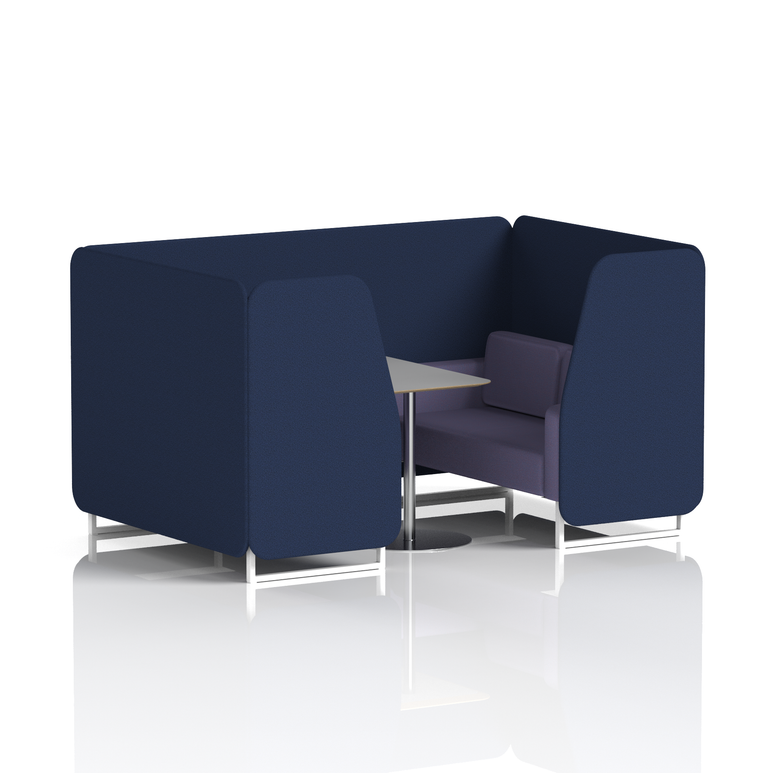 Brixworth Booth With Grey Table In Two Tone