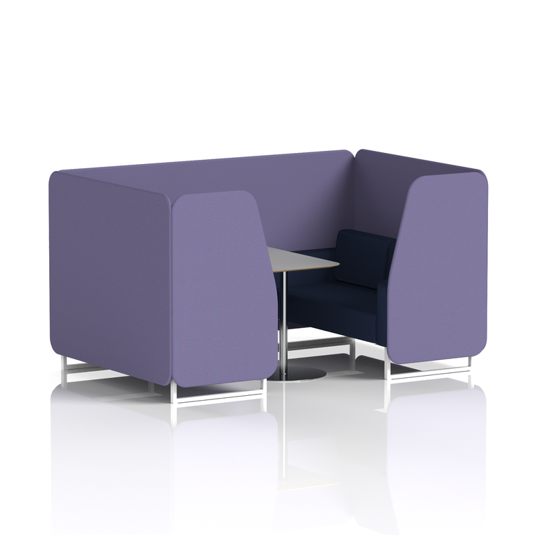 Brixworth Booth With Grey Table In Two Tone