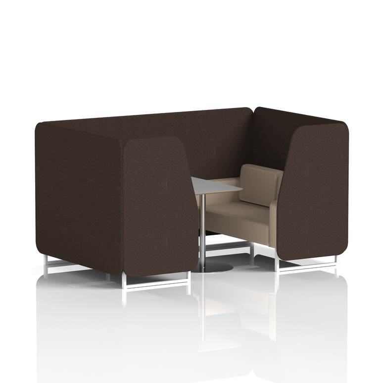 Brixworth Booth With Grey Table In Two Tone