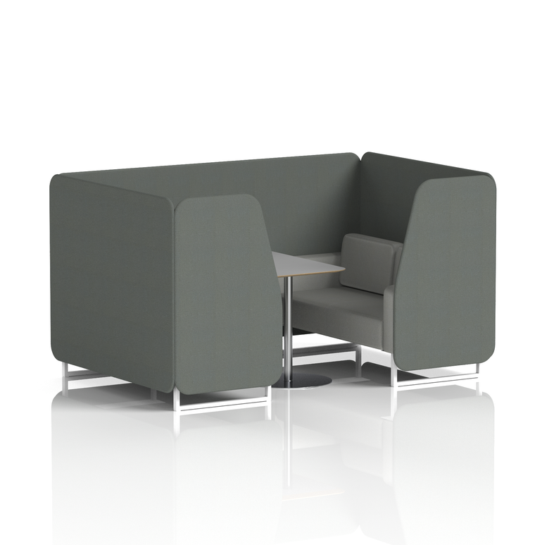 Brixworth Booth With Grey Table In Two Tone
