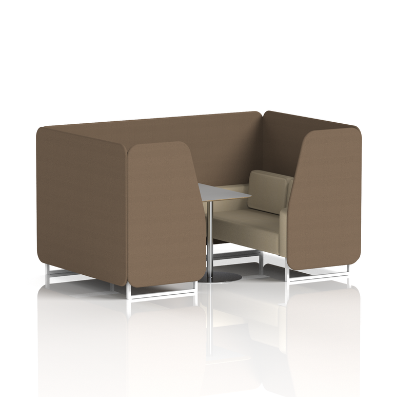 Brixworth Booth With Grey Table In Two Tone