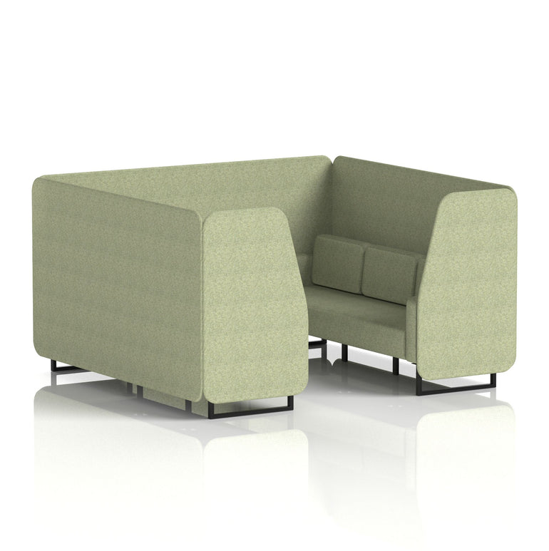Brixworth Booth With Black Legs in Single Tone
