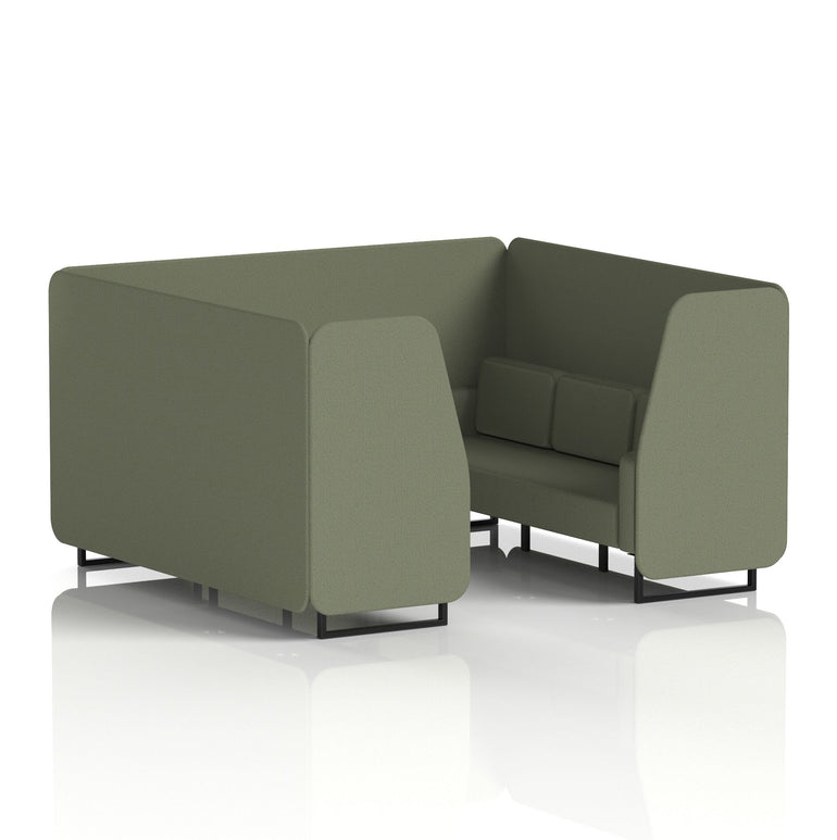 Brixworth Booth With Black Legs in Single Tone