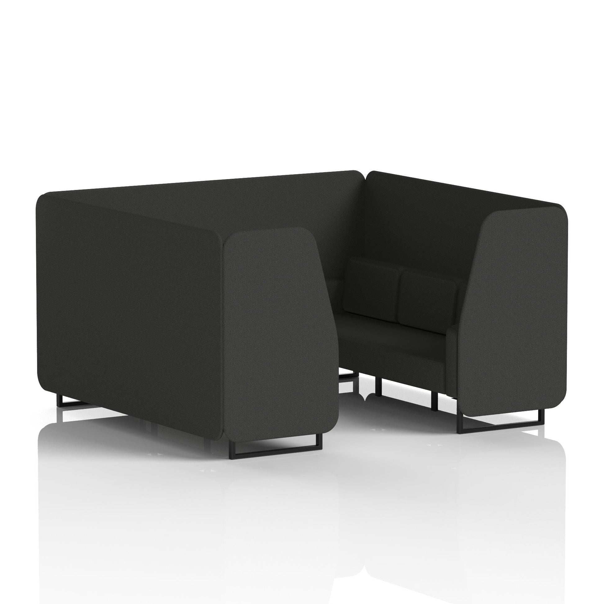 Brixworth Booth With Black Legs in Single Tone