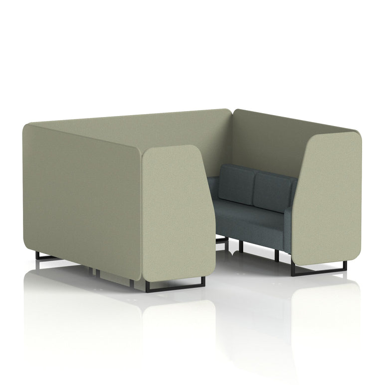 Brixworth Booth With Black Legs in Two Tone