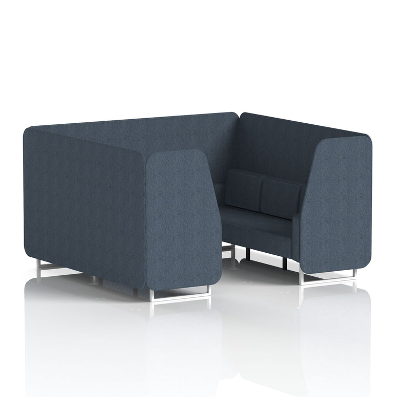 Brixworth Booth With White Legs in Single Tone