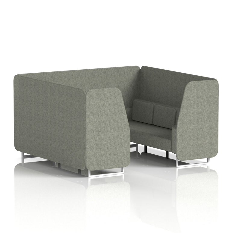 Brixworth Booth With White Legs in Single Tone