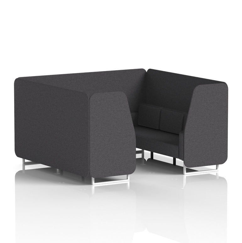 Brixworth Booth With White Legs in Single Tone