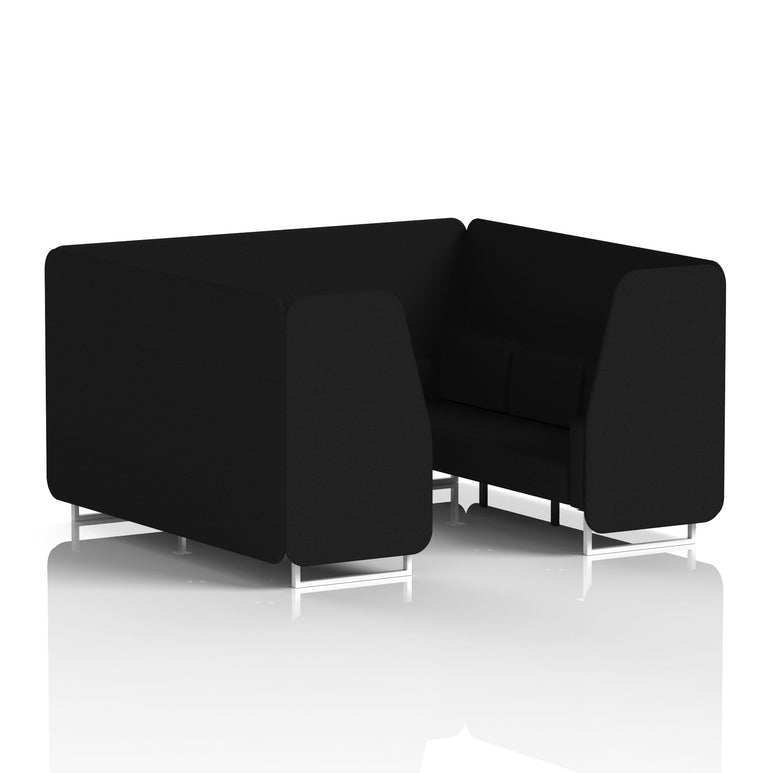 Brixworth Booth With White Legs in Single Tone