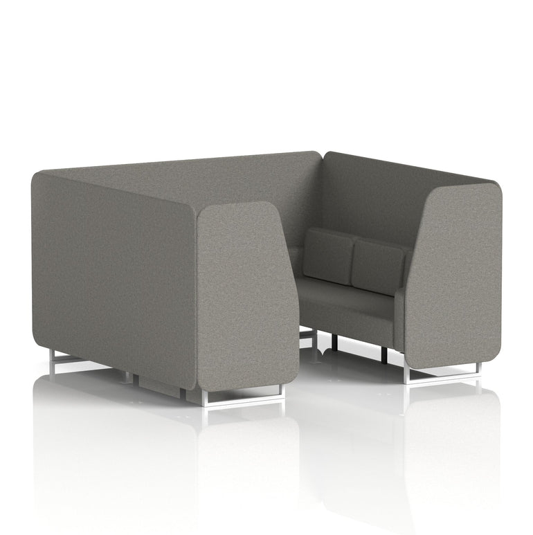 Brixworth Booth With White Legs in Single Tone