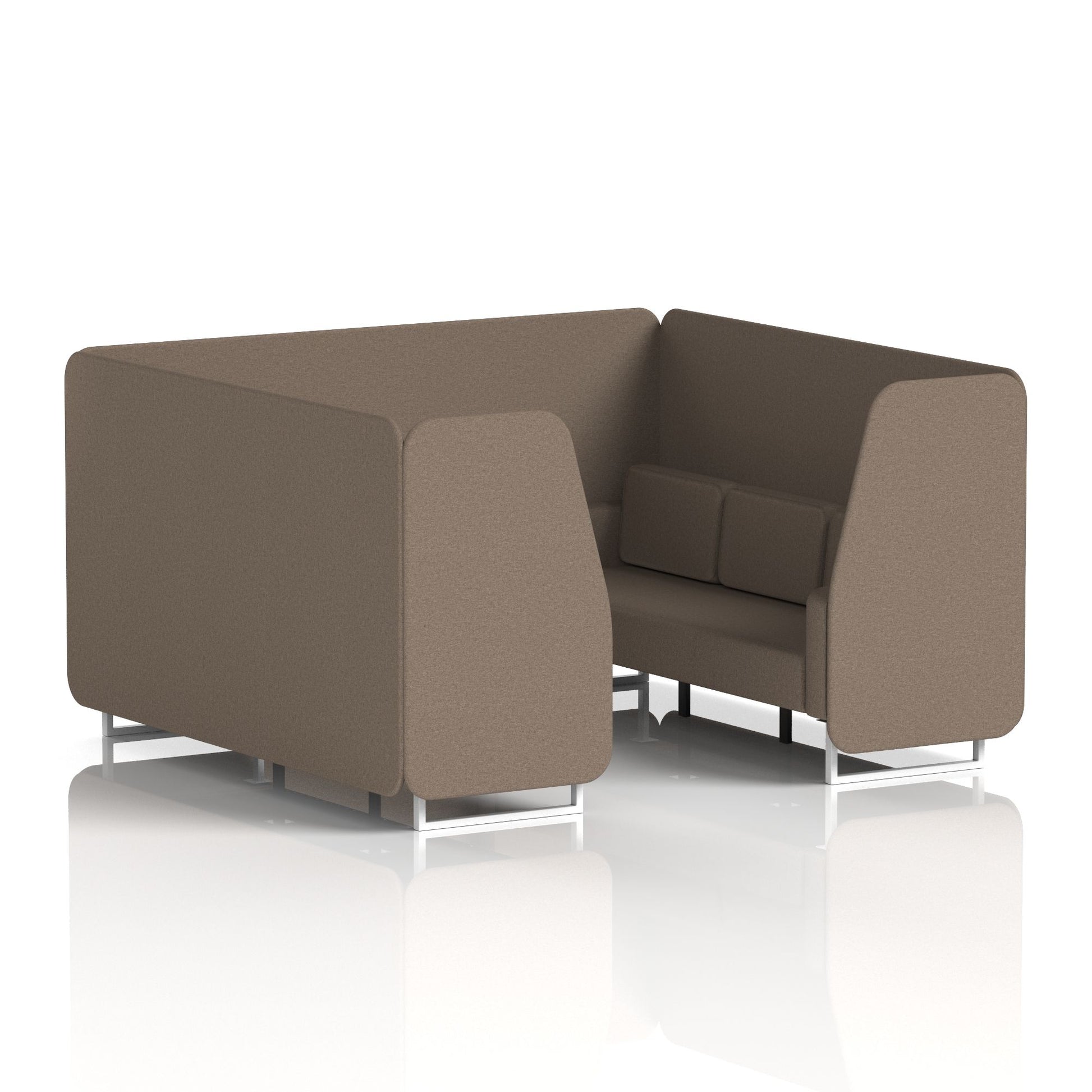 Brixworth Booth With White Legs in Single Tone