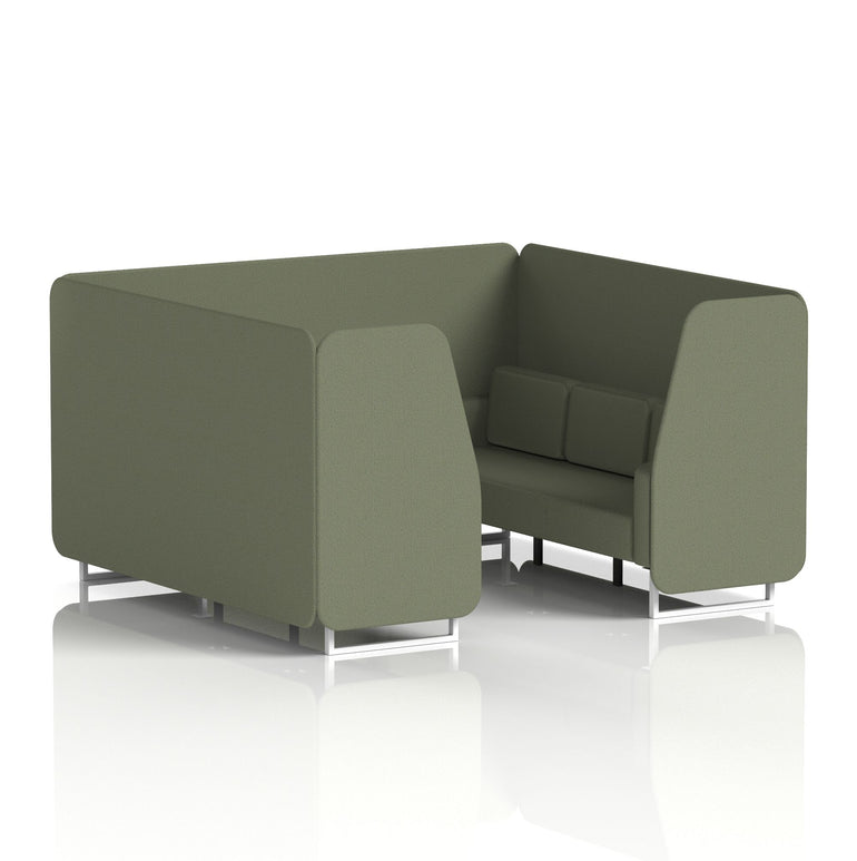 Brixworth Booth With White Legs in Single Tone