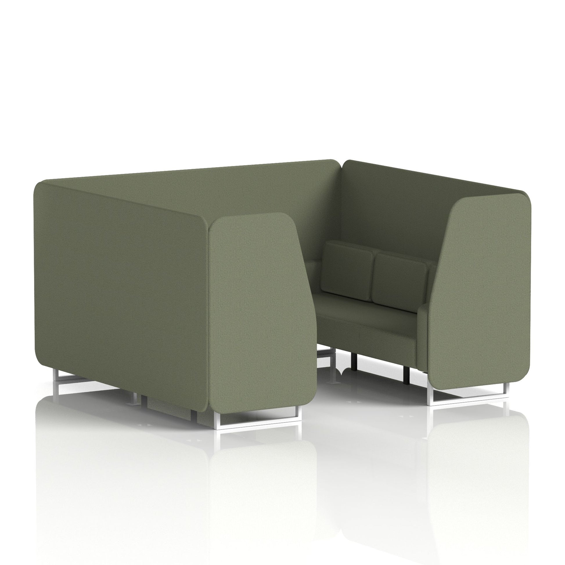 Brixworth Booth With White Legs in Single Tone