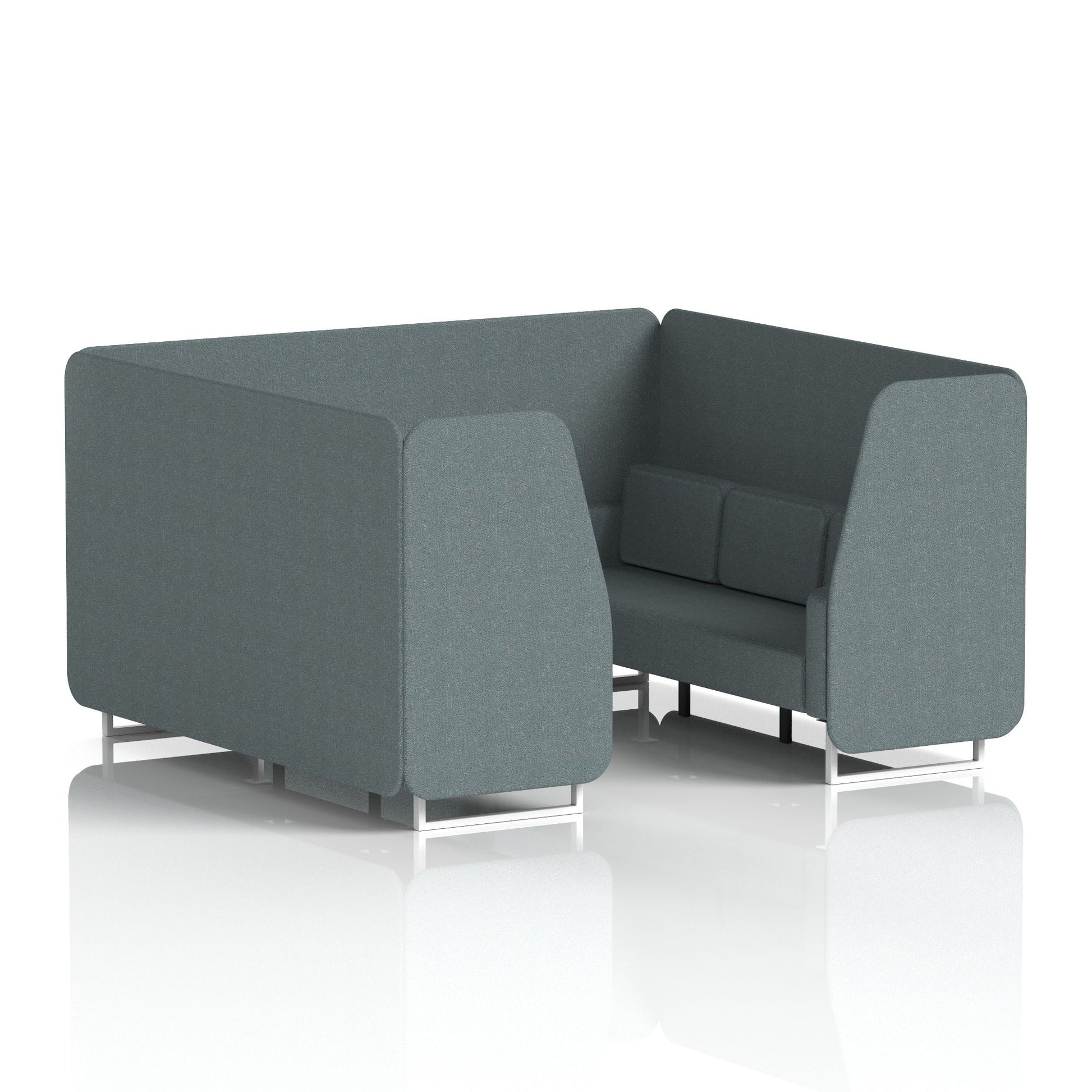 Brixworth Booth With White Legs in Single Tone