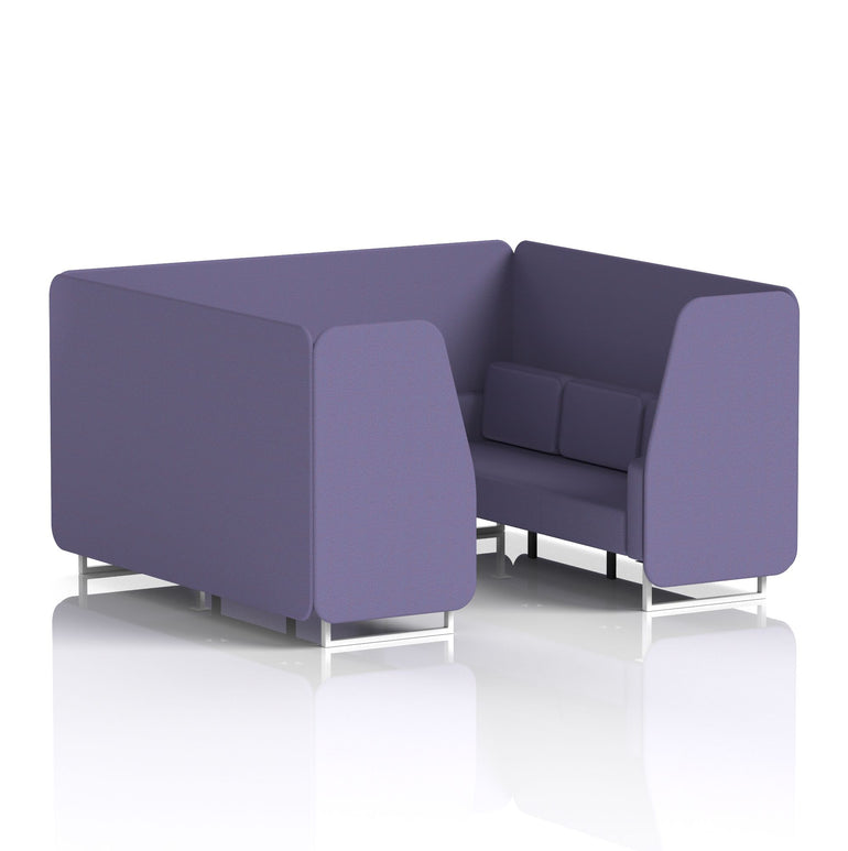 Brixworth Booth With White Legs in Single Tone