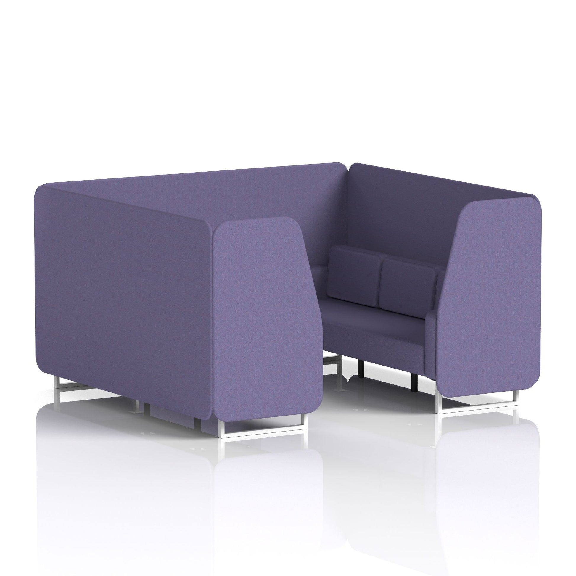 Brixworth Booth With White Legs in Single Tone