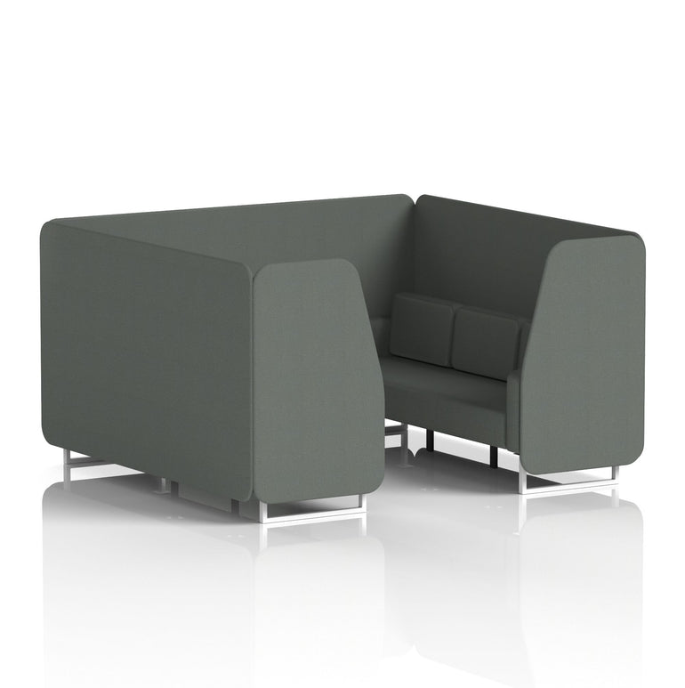 Brixworth Booth With White Legs in Single Tone