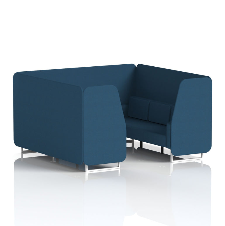 Brixworth Booth With White Legs in Single Tone