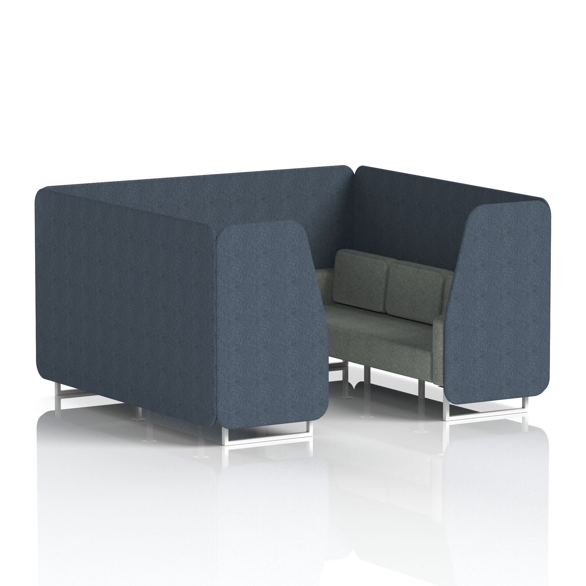 Brixworth Booth With White Legs in Two Tone