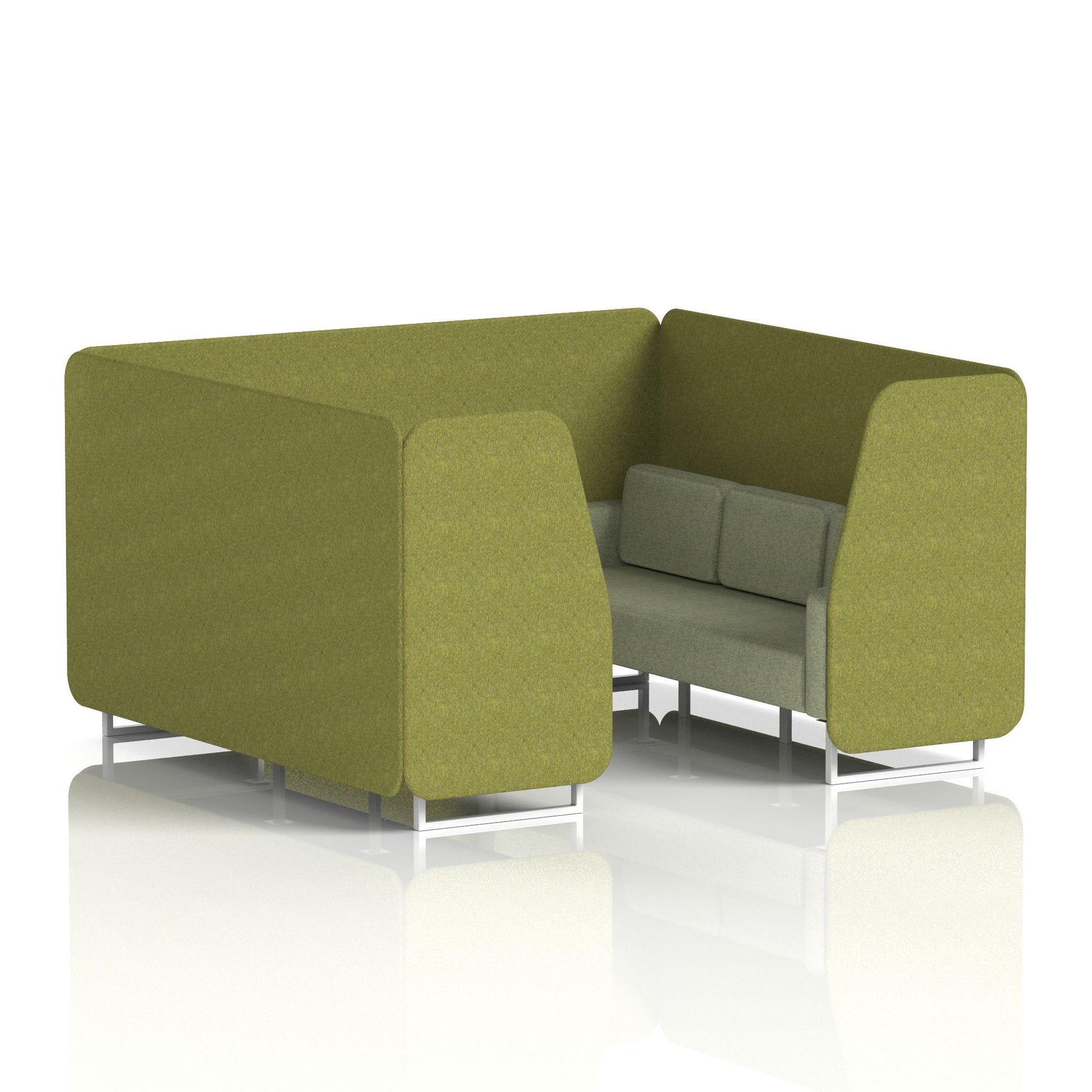 Brixworth Booth With White Legs in Two Tone