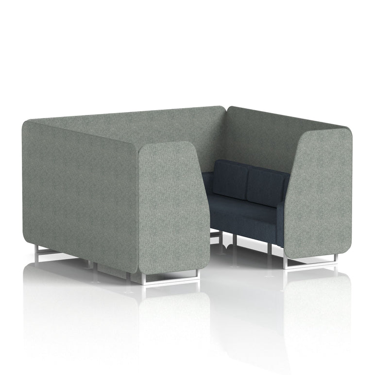 Brixworth Booth With White Legs in Two Tone